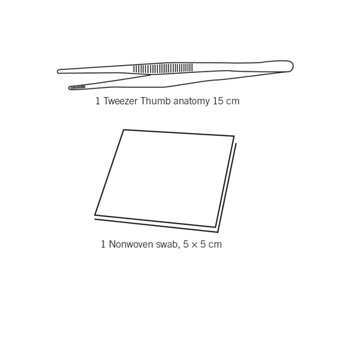 Pincett anatomisk engångs – 15cm styckförp – 130 st