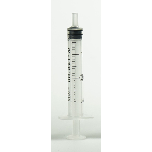 Spruta luer 3komp KD-Ject – 2ml grad 0,1ml centrisk – 100 st