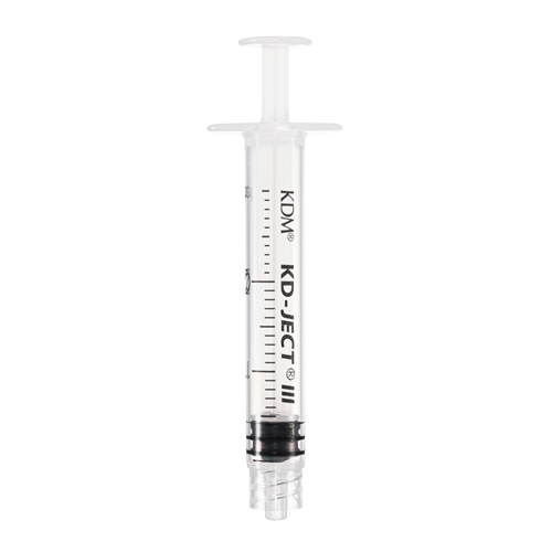 Spruta luerlock 3komp KD-Ject – 2ml grad 0,1ml centrerad – 100 st