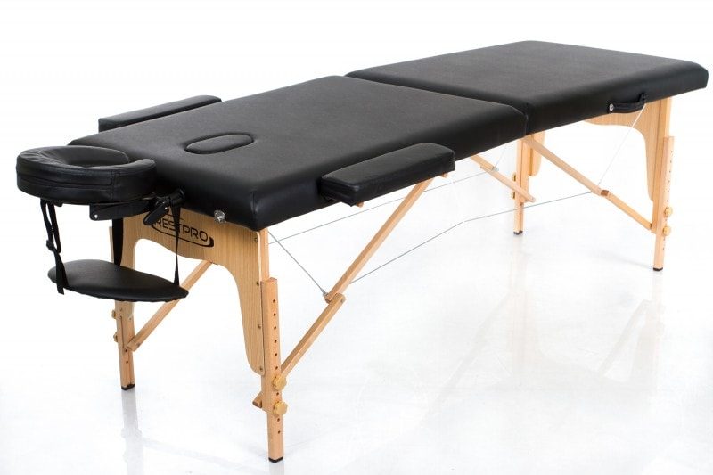 Bærbar massagebriks i træ – RESTPRO® Classic 2 – Svart Bærbar massagebriks i træ – RESTPRO® Classic 2 – Svart