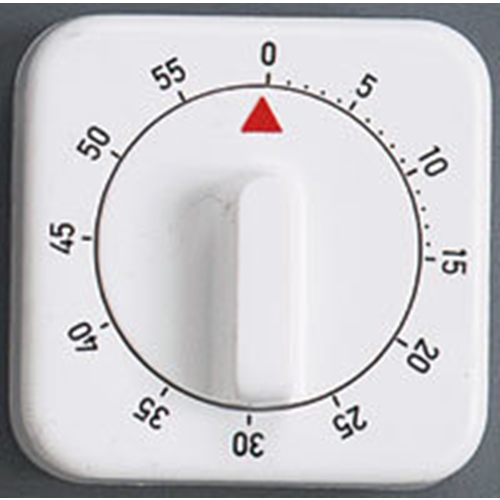 Mekanisk timer – 60 min vitt