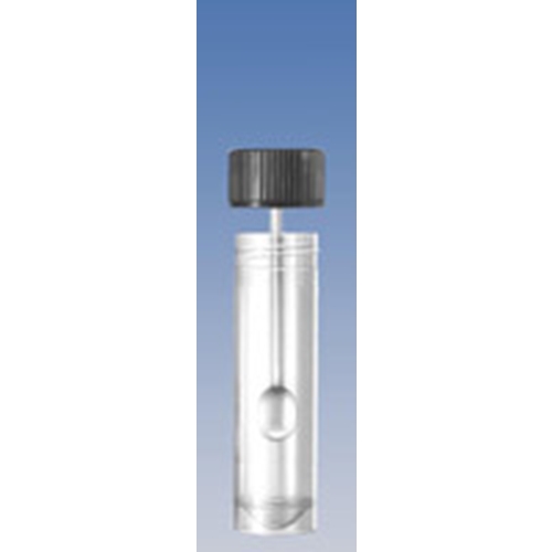 Faecesrör med sked 20ml – 76x20mm PP plan botten – 100 st