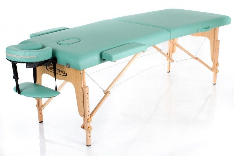 Bærbar massagebriks i træ – RESTPRO® Classic 2 – Blågrön Bærbar massagebriks i træ – RESTPRO® Classic 2 – Blågrön