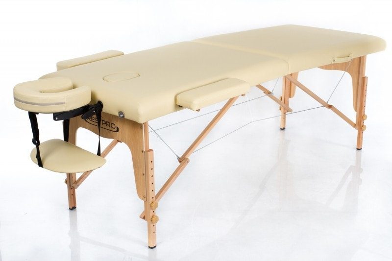 Bærbar massagebriks i træ – RESTPRO® Classic 2 – Beige Bærbar massagebriks i træ – RESTPRO® Classic 2 – Beige