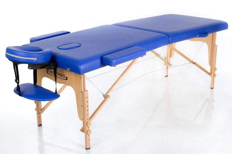 Bærbar massagebriks i træ – RESTPRO® Classic 2 – Blå Bærbar massagebriks i træ – RESTPRO® Classic 2 – Blå