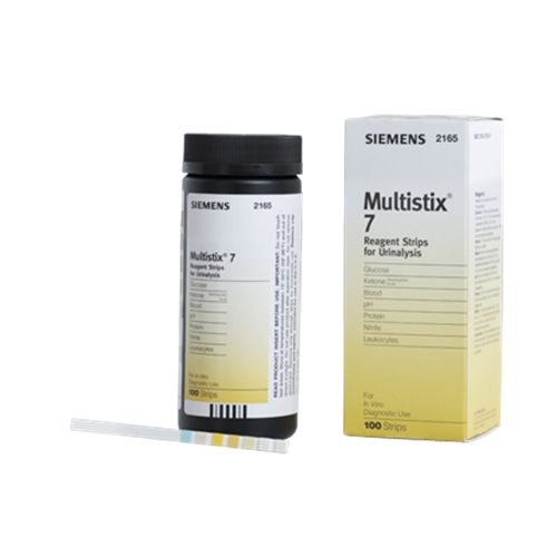 Urinsticka Multistix-7 – glu pro ery/hB pH nit leu ket – 100 st