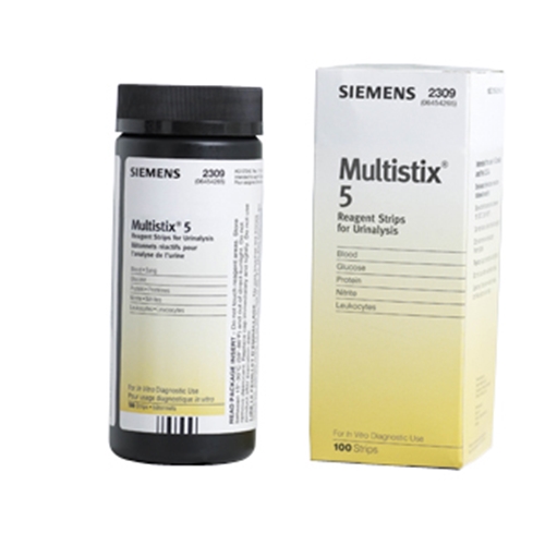 Urinsticka Multistix-5 – glu pro ery/hB nit leu – 50 st