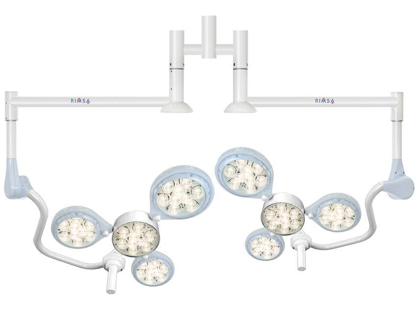Operationslampa – RIMSA Quattroluci LED – 4Luci SO x 2 – Tak