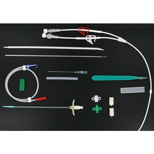 Tunnelerad CVK  lifecath dubbellumen – 9,5 Fr, 55 cm med introducer