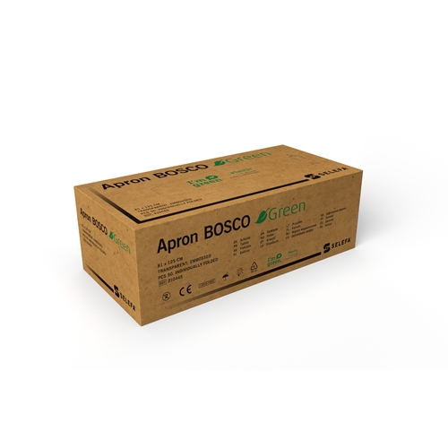 Bioförkläde engångs Selefa Bosco Green – 81x125cm Bosco Green dispkrt