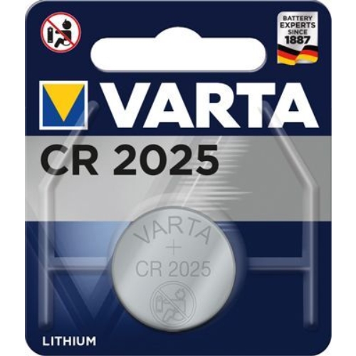 Batteri Lithium 3V CR2025 – Varta CR2025;Ø20×2,5mm