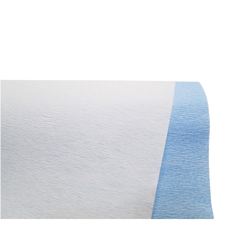 Packskynke Sterisheet 2 160/260 cellulosa – 120x120cm vit/blå varvat – 76 st