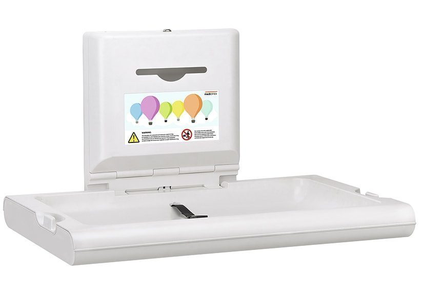 Väggmonterat skötbord – Antibakteriella material Väggmonterat skötbord – Antibakteriella material