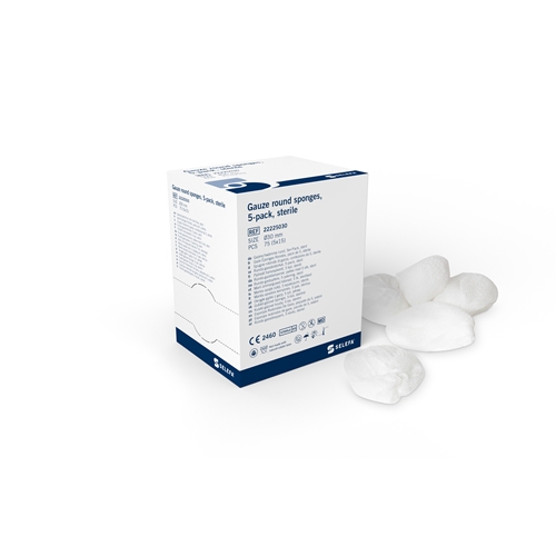 Rundtork gasväv 5p Selefa – Ø30mm steril – 75 st