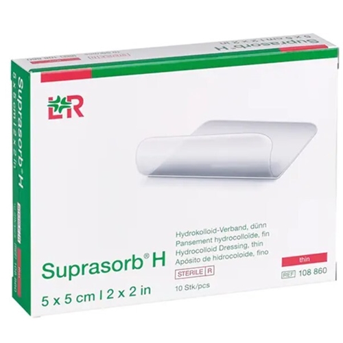 Hydrokolloidförband Suprasorb H – 5x10cm thin – 10 st