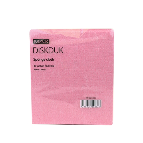 Disktrasa/diskduk MAX – 18x20cm röd – 10 st