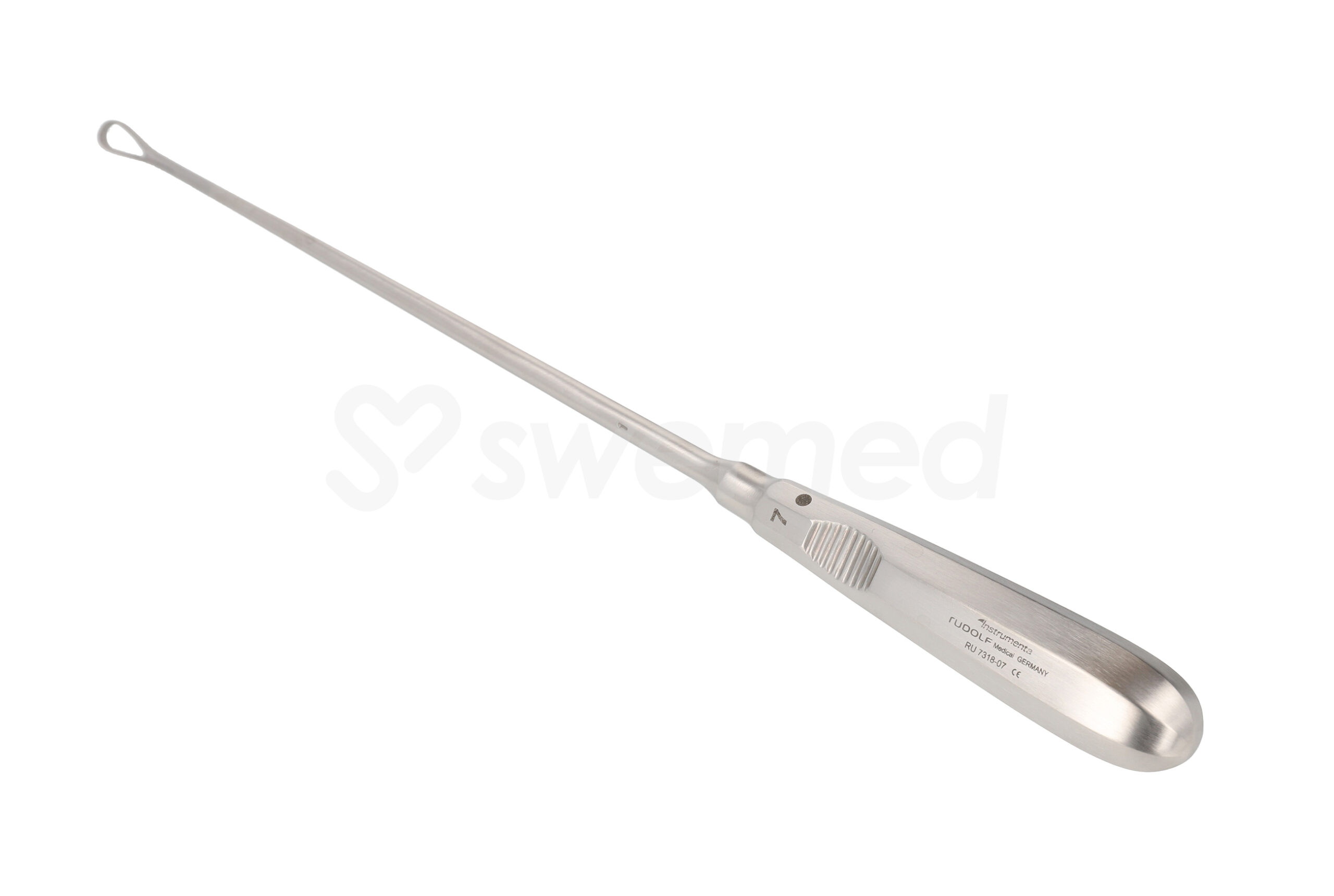 Kyrett Recamier skarp böjbar 7 mm. 31 cm