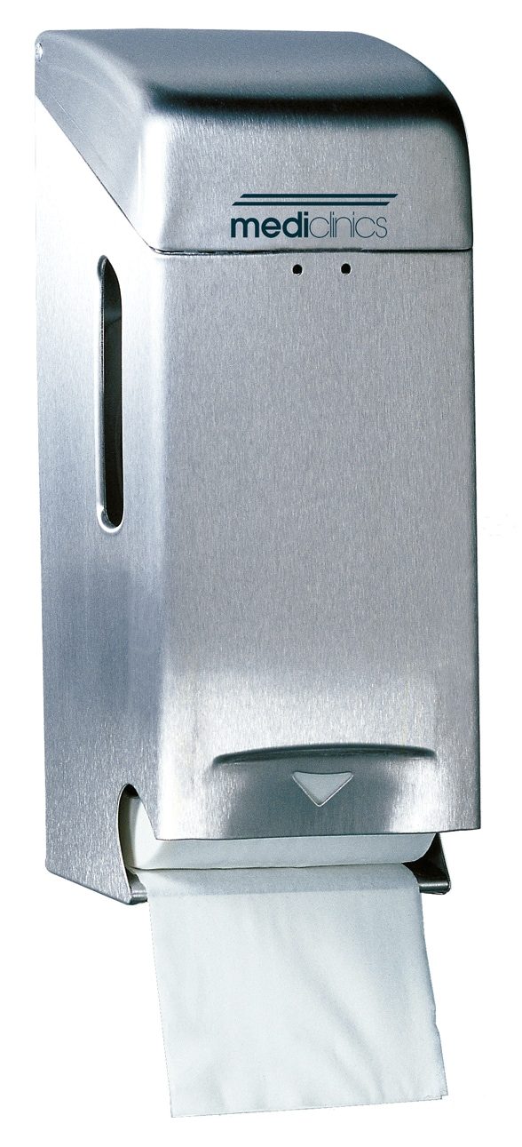 Toiletrulleholder – Standard – 380 x 116 x 130 mm – Rostfritt stål – Satin