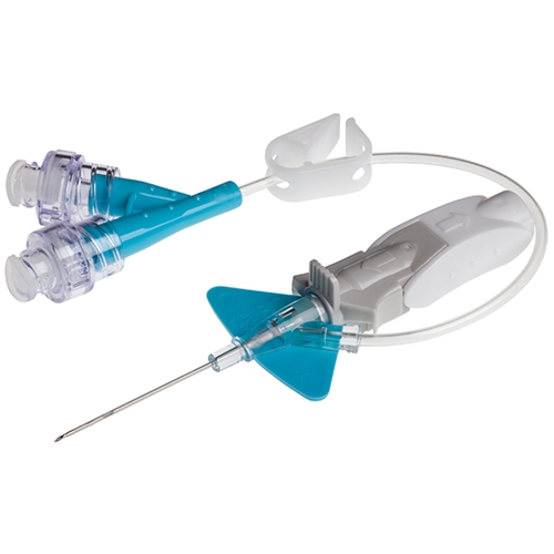 Infusionskanyl BD Nexiva med Y-koppling och Q-Syte Split Sep – 0,9x25mm 22G blå Ykopp Qsyte – 20 st
