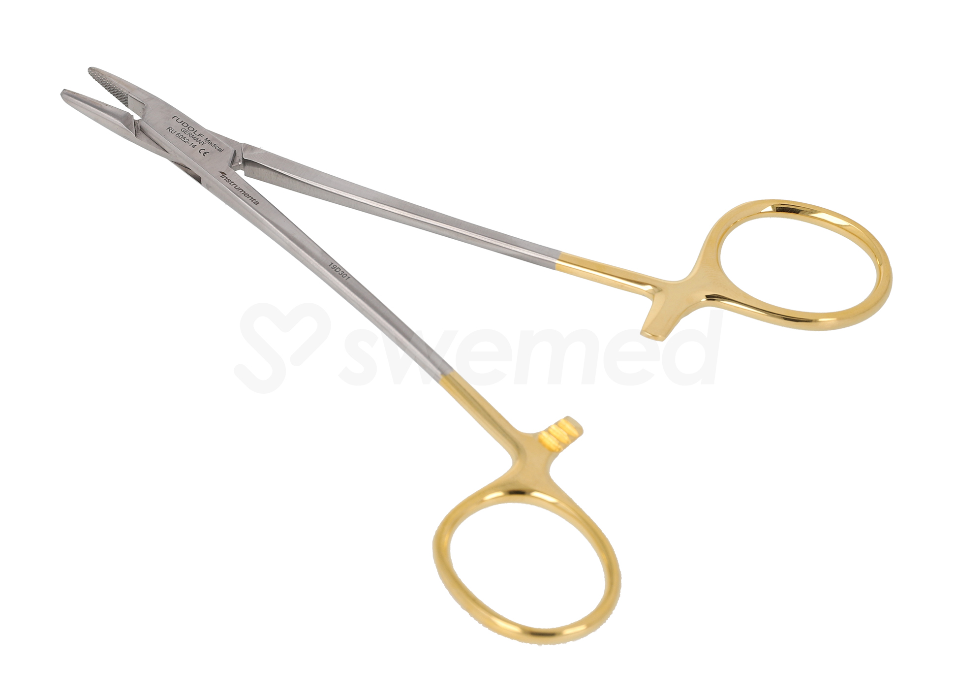 Nålförare Hegar 14 cm med hårdmetallinlägg