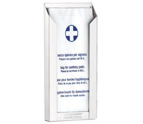 Dispenser för sanitetspåsar – Stål – Vit epoxy Dispenser för sanitetspåsar – Stål – Vit epoxy