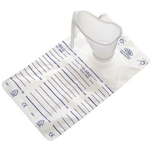 Urinuppsamlingspåse P-bag – påse inkl tratt – 30 st