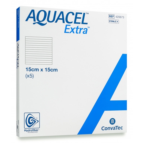 Gelbildande förband Aquacel Extra – 15x15cm – 5 st