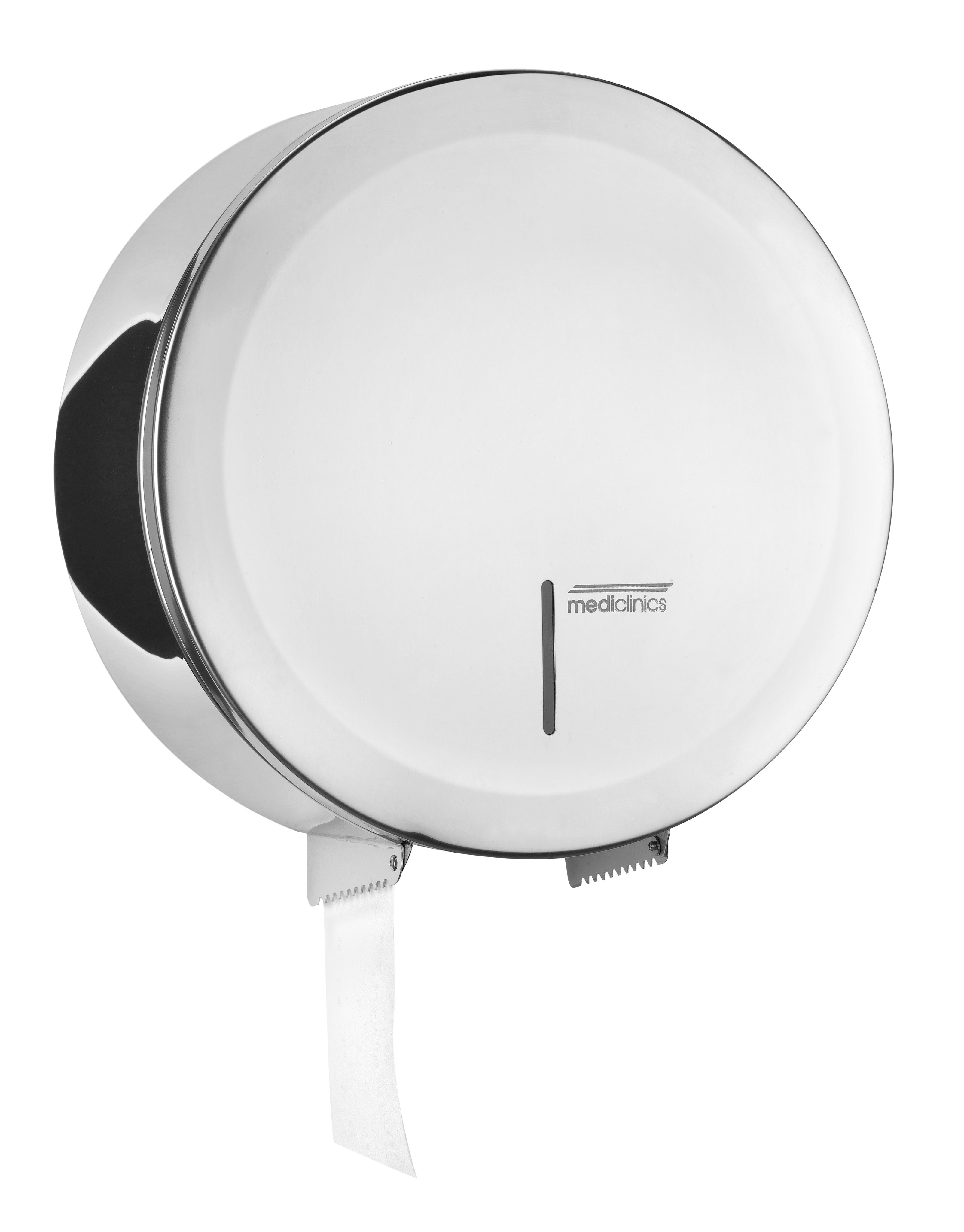 Dispenser til toiletpapir – Ø230mm til industripapirruller – Hvid – Rostfritt stål – Ljus