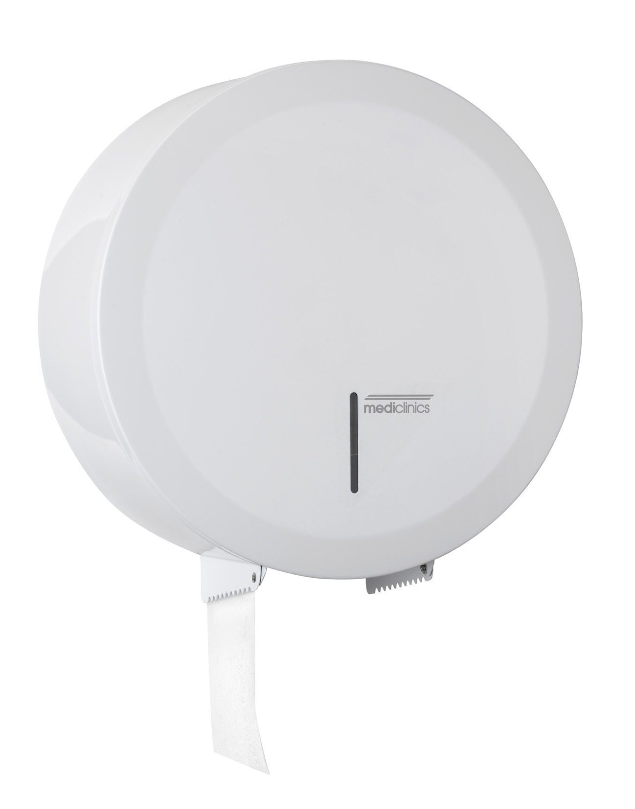 Dispenser för toalettpapper – Ø230mm för industripappersrullar – Vit Dispenser för toalettpapper – Ø230mm för industripappersrullar – Vit