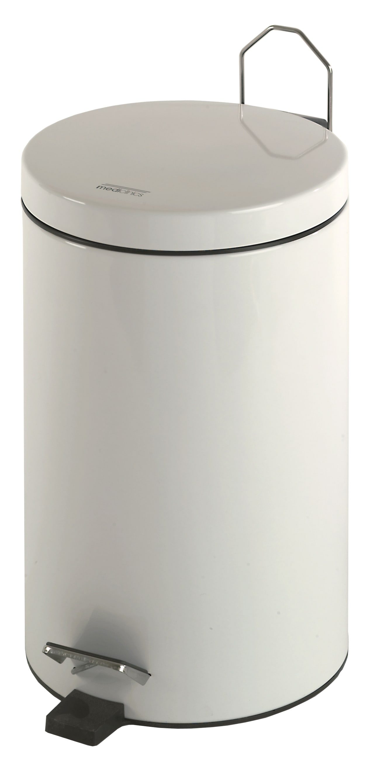 Cylinderformad papperskorg med pedal – 12 Liter