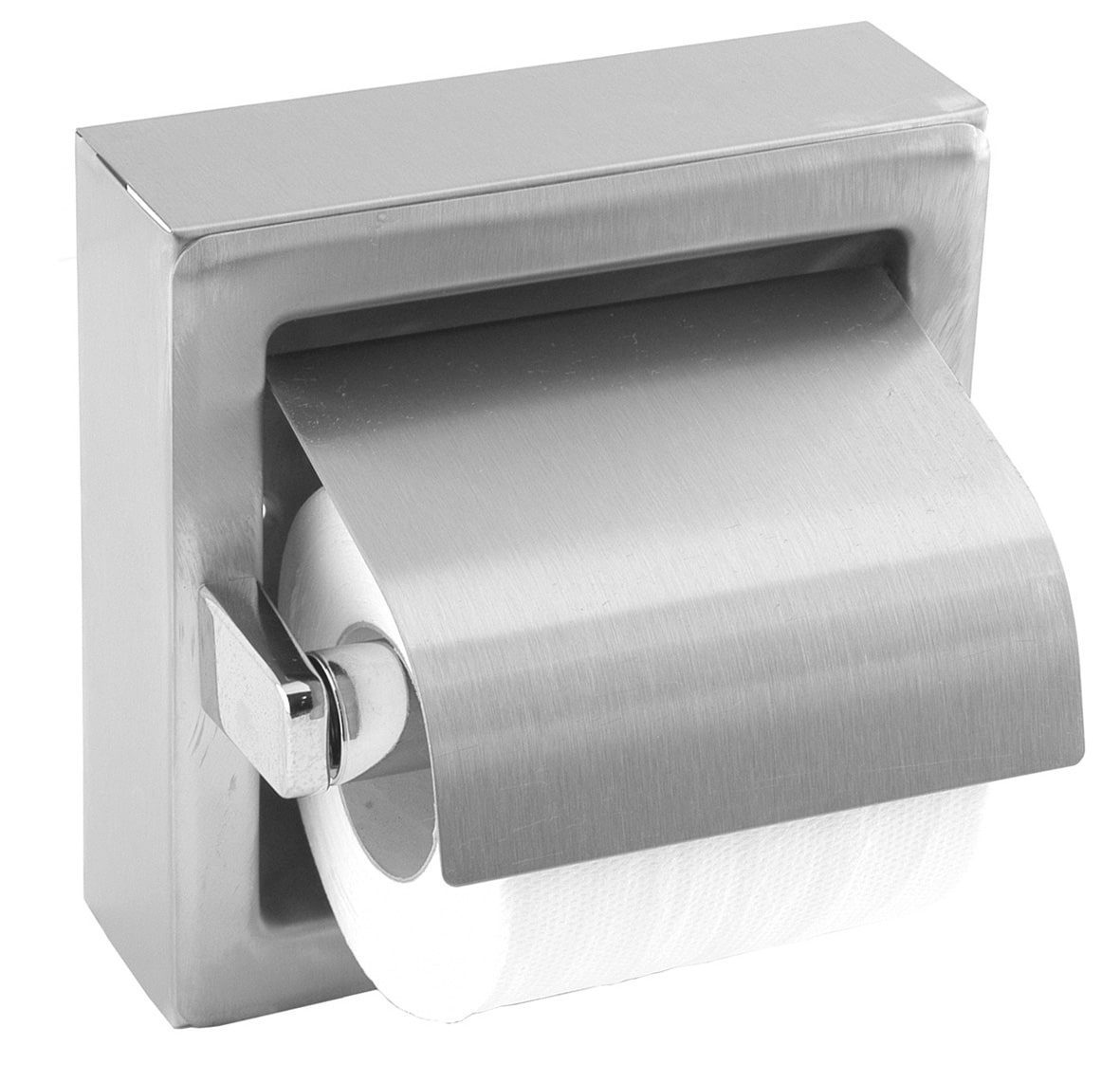 Toiletrulleholder i rustfrit stål – Model 3 – Rostfritt stål – Satin