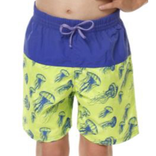 Badshorts inko manet Kes-Vir – 3-4 år blå/grön