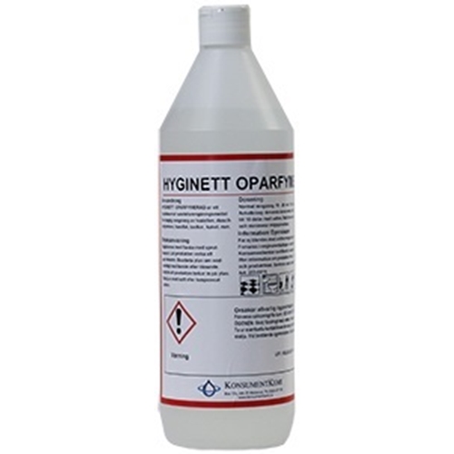 Sanitetsrengöring Hyginett – 1L pH=2,0/4,0 oparf Bra Miljö