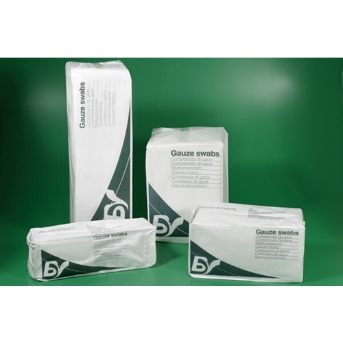 Kompress gasväv 16L Bastos Viegas – 10x20cm påse osteril – 1000 st