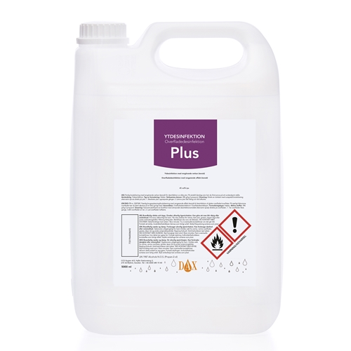 Ytdesinfektion Dax Plus IPA 45% – 5l m tensid