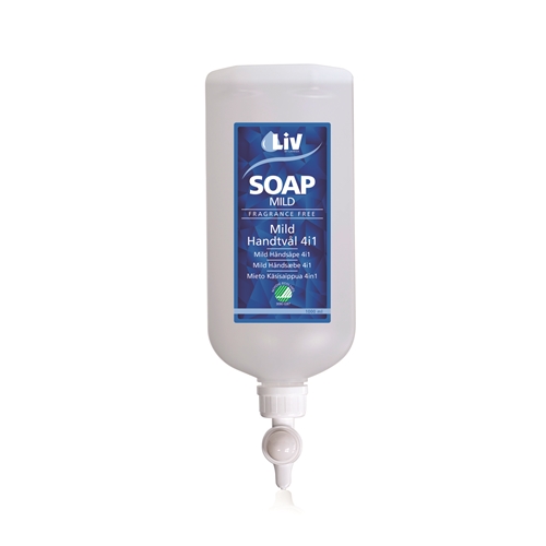 Mild handtvål 4i1 – 1L dispensopac oparfymerad – 12 st