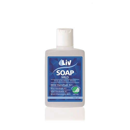 Mild handtvål 4i1 Liv – 150ml m snäpplock oparfymerad – 24 st