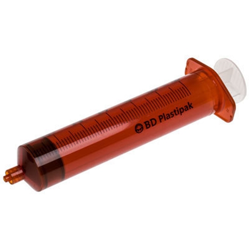 Spruta luerlock 3kompPlastipak – 50/60ml grad 1ml AMBER – 60 st