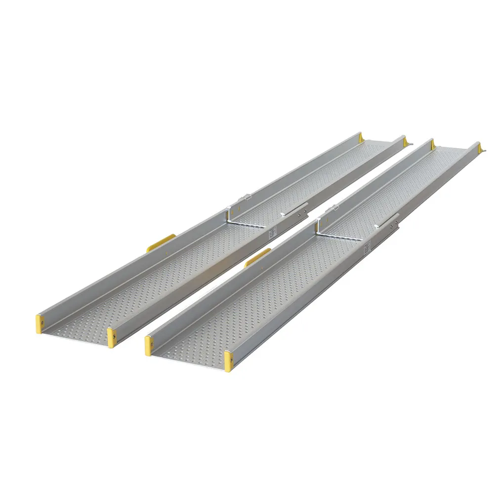 Teleskopramp – Längd: 125 cm – 210 cm – 16 cm bred per ramp – Max: 275 kg