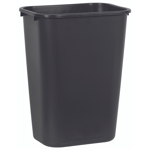 Papperskorg plast Rubbermaid – 39L 505x387x289mm svart