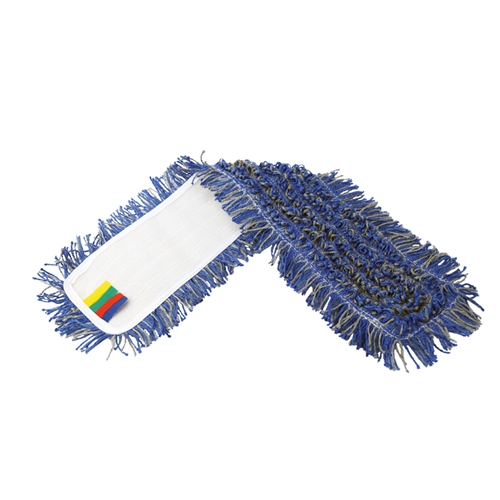 Mopp torr/fukt Activa Pro – 60cm blå/grå mikro fransad – 5 st