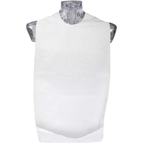 Haklapp papper/plast Abena BIO – 37x67cm vit m ficka tejpfäste – 600 st