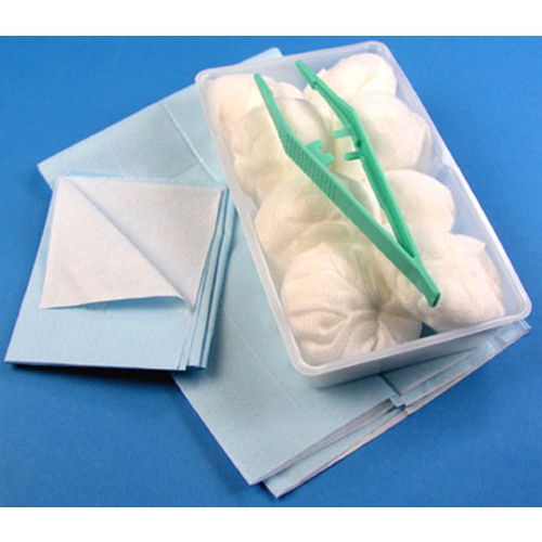 Tvättset nonwoven evercare MediKit – 8st Ø50mm pincett tråg duk – 30 st
