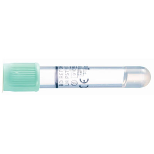 Vakuumrör BD Vacutainer PSTTM II pappersetikett – 5/3ml Li-Heparin gel mintgrön – 100 st