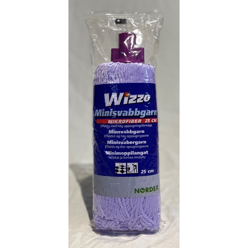 Svabbgarn med band – 25cm lila mikrofiber