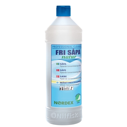 Allrengöringsmedel Fri Såpa Natur – 1L parf pH=10,5/9,4 gul Svanen