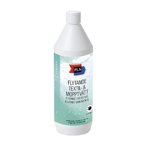 Tvättmedel flytande PLS – 1L textil/mopp oparf Bra Miljö