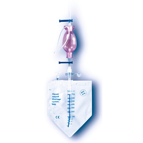 Dränage med sugboll Exudrain – fg18 med troacar – 10 st