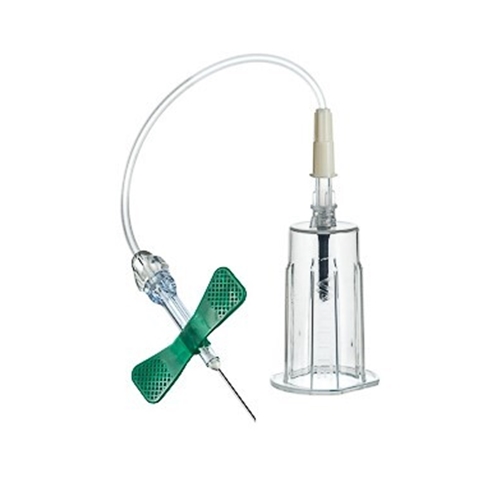 Venprovset VACUETTE Safety – 0,8x19mm 10cm grön m hållare – 35 st