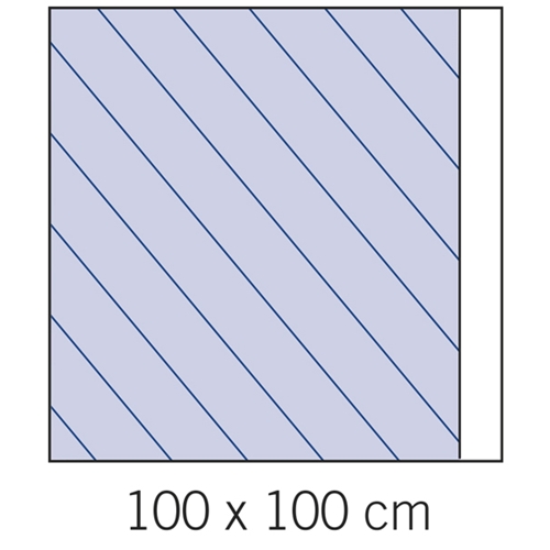 Op lakan häftande evercare – 100x100cm – 52 st